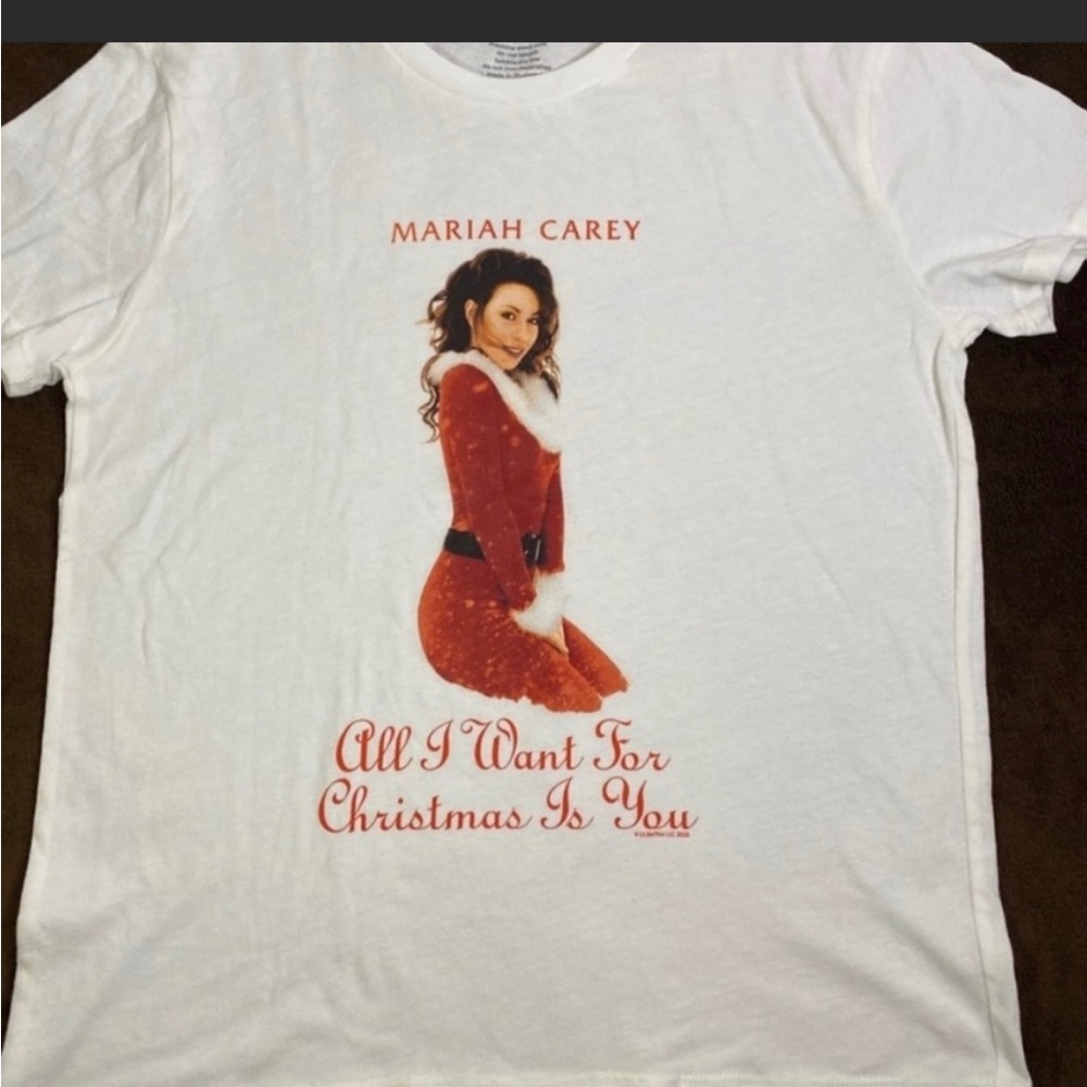 Mariah Carey White Christmas T-shirt -NWT